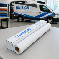 Rouleau de vinyle autocollant 120 g/m², vinyle PVC imprimable pour impression éco-solvant, autocollant de voiture, publicité