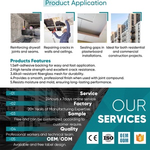 Chất lượng cao tự dính sợi thủy tinh lưới băng dính sợi thủy tinh lưới vách thạch cao Băng - Product Image 6