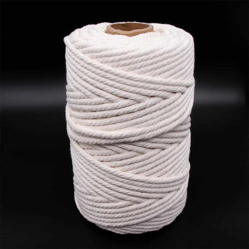 Baiyuheng 3Mm Macrame Cord Spool Macrame Cord With Wood Rings Macrame Cord Kit