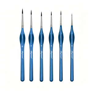 Juego de Pinceles Profesionales de Pelo Kolinsky con Mango de Madera para Pintura Artística, Acrílica, Pintura Facial, Miniaturas y Uñas - Product Image 1