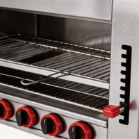 Grill infrarouge professionnel en acier inoxydable à chauffage rapide et température réglable pour salamandre de cuisine de restaurant