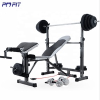 Banc de musculation multifonctionnel pour entraînement en salle, presse à haltères, rack de squat pour musculation