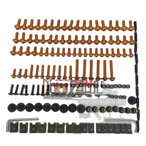 268ps Boulons De Carénage Kit De Vis Complet Pour <span class=keywords><strong>HONDA</strong></span> CBR1100XX Blackbird CBR1100 <span class=keywords><strong>CBR</strong></span> <span class=keywords><strong>1000</strong></span> XX 02 03 04 <span class=keywords><strong>2005</strong></span> 2006 07 Corps Boulon Vis Écrous - Product Image 1