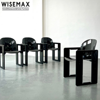 WISEMAX Nouveau chinois moderne chaise de salle à manger en bois massif type G fauteuil à dossier en arc de haute qualité chaise de salle à manger d'hôtel maison