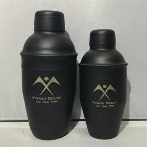 Primes 8oz/250ml Mini Barre En Acier Inoxydable Noir Mat Peinture Cocktail <span class=keywords><strong>Martini</strong></span> Rhum <span class=keywords><strong>Vodka</strong></span> Mélangeur Mélangeur Avec le Logo Adapté Aux Besoins Du Client - Product Image 3