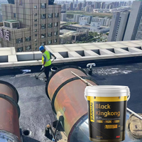 Revêtement imperméable apparent à 920 % d'élongation en fluorocarbone pour toiture métallique et structure en béton