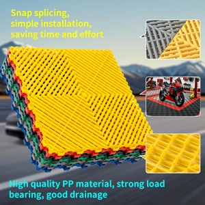 Wholesale PP Garage <b>Floor</b> <b>Tiles</b> Breathable Drainage Design Industrial Plastic Flooring Mats for Workshop Flooring Use - Product Image 3