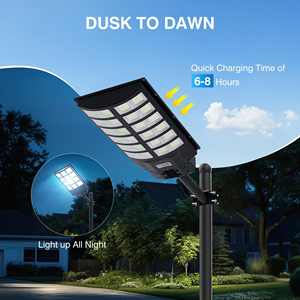 Vantone Allemagne Qualité Haute Lumens LED Lampes Solaires Extérieur Jardin Cour Solaire Lampadaires Extérieur Étanche - Product Image 4