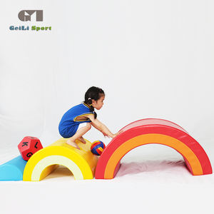 Enfants soft play aire de jeux en mousse ensemble arc-en-pont trou de forage arc-en-pont - Product Image 5
