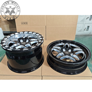 Jantes forgées Viaol Drag Racing Pack 117x4.5/18x5 Skinny avant + 15x10/11/12 Beadlock arrière compatibles avec Ford Mustang Challenger/Charger - Product Image 3