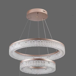 NVC 2026 New Moon Italian Style Minimalist High-end <b>Light</b> Luxury <b>Crystal</b> Ring China Living Room Staircase Bedroom <b>Chandelier</b> - Product Image 4