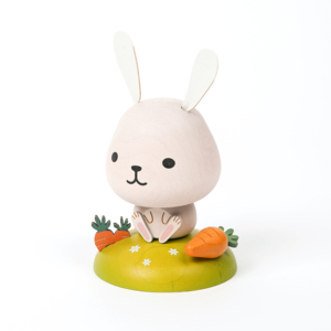 [2,2] Venta al por mayor respetuoso con el medio ambiente de madera Bobblehead Bee para la decoración del hogar - Product Image 6