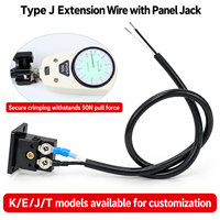 Kabel Koneksi & Kompensasi Termokopel Silikon Tipe J dengan Soket Panel OEM/ODM Dapat Disesuaikan Berperingkat IP65 Garansi 1 Tahun