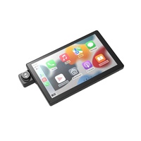 Kamera dasbor otomatis Android 8.1 HD IPS, kamera sentuh Carplay 4K kamera depan 1080P belakang rekaman Loop Bluetooth Audio kotak hitam