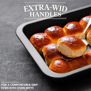 Plaque de cuisson rectangulaire antiadhésive en acier au carbone haute performance pour four, compatible lave-vaisselle, idéale pour les gâteaux - Product Image 6