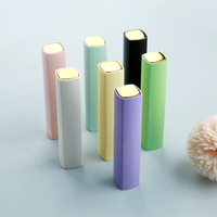 Flacon de parfum en verre SUMEEAR 10 ml, design élégant, coque carrée en ABS, détachable, lavable, réutilisable, vaporisateur rotatif, rechargeable