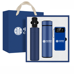 Custom <strong>Promotional</strong> Business <strong>2026</strong> <strong>New</strong> Arrivals Bulk Items Stainless Steel Water Bottle Power Bank Logo Gift Set - Product Image 2