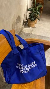 Sac fourre-tout en toile et coton Weekender unisexe avec anse en lettres renforcée Logo personnalisé Cadeau unique pour femmes et hommes Sacs à provisions - Product Image 6