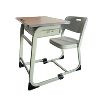 Vente en gros d'usine de mobilier scolaire pour salle de classe primaire ensemble table de bureau et chaise pour étudiant juego de pupitre y silla escolar