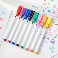 Marqueur pour tableau blanc rechargeable durable en gros avec effacement et aimant pour le bureau
