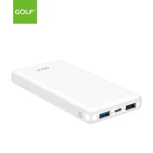 GOLF Trending Products Dual USB Batería de litio Cargador móvil Venta al por mayor Pantalla LED portátil Banco de energía 10000mAh para teléfono inteligente