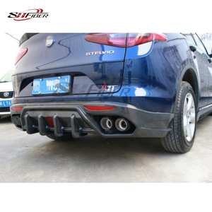 Difusor Trasero de Fibra de Carbono Stelvio, para Parachoques Trasero de <span class=keywords><strong>Alfa</strong></span> Romeo Stelvio (949) 16+ - Product Image 5