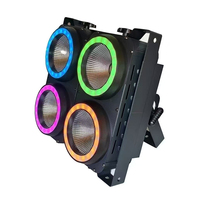Nouveau 4X100W Warm Cool White Cob 4 Eye Blinder DMX512 18X0.5w RGB Pixel Strip Circle Led Audience Blinder