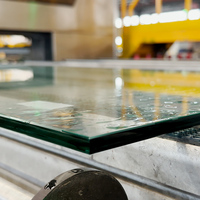 Vidrio de Seguridad para Construcción, 5mm 6mm 8mm 10mm 12mm, Vidrio Templado Transparente, Tamaños Personalizables, Uso Industrial y Comercial