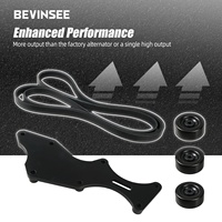 Kit de support d'alternateur triple BEVINSEE Vortec V8 pour moteurs LS, amélioré pour LS Chevy pour GM 4.8L 5.3L 6.0L 6.2L 2000-2011 2012 2013