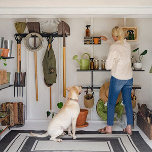 <span class=keywords><strong>Support</strong></span> <span class=keywords><strong>mural</strong></span> en fer pour outils de jardin, organisateur de garage, <span class=keywords><strong>support</strong></span> suspendu pour cour, crochet robuste, rangement pour pelles, râteaux, tuyaux, cordes - Product Image 4