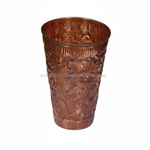 Elegante vidrio de cobre para hogares ecológicos que prefieren Material libre de toxinas naturales para beber agua saludable - Product Image 1