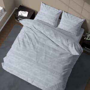 Juego de Funda de Edredón 100% Algodón BON BON Alemán para Cama Individual 155x220cm Gris Beige - Product Image 5