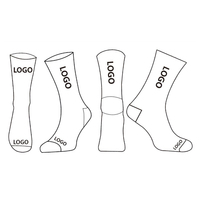 Chaussettes personnalisées pour chaussettes à motifs de logo personnalisés Commandes en gros Coton Premium Blends Concevez vos propres chaussettes