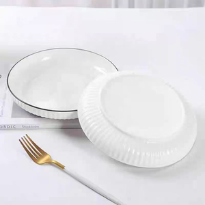 Lots de <span class=keywords><strong>Vaisselle</strong></span> Turque en Céramique Écologique, Assiettes de Cuisine Chinoise en Argile pour Plats de Riz - Product Image 5