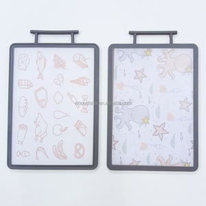 Grande planche à découper double face en PP avec poignée pour viande, fruits et légumes - Product Image 1