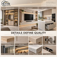OEM ODM Armoire de dressing moderne multi-styles, aménagement personnalisé, sélection de matériaux, service tout-en-un pour les acheteurs mondiaux