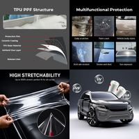 Film PPF TPU Transparan untuk Otomotif, Pelindung Cat Bodi Anti Gores, Self Healing, Pemasok Pabrik OEM Cina, Garansi 10 Tahun