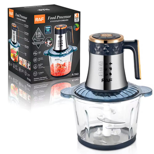 Blender multifonctionnel de haute qualité avec lame en acier inoxydable à 360 degrés, hachoir à viande électrique de cuisine, robot culinaire - Product Image 5