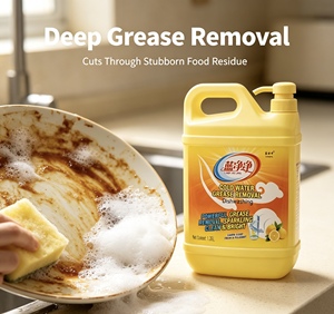 Liquide vaisselle concentré à base de plantes 1,35 L Écologique Jetable Certifié ISO9001 Savon vaisselle <span class=keywords><strong>cuisine</strong></span> Dégraissant puissant - Product Image 3