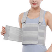 Corset respirant et flexible en Spandex et Nylon, écologique, réglable, avec soutien orthopédique côtelé et bandage de compression pour protection renforcée