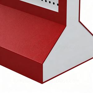 LED Metal Display Rack with <b>Pegboard</b> Panel & <b>Hooks</b> Floor Stand Kiosk Design for 3C Products & Mobile Cell Phone Accessories - Product Image 6