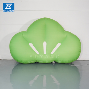 ใบไม้เป่าลมสีเขียวเป่าลมสำหรับตกแต่ง<span class=keywords><strong>เวที</strong></span>อุปกรณ์ตกแต่งเวทีเป่าลมขนาดยักษ์สำหรับงานเลี้ยง - Product Image 1