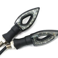 12V LED-shaped Turn signal Light with Flashing Lights and Brake Lights; Flow Indicator.