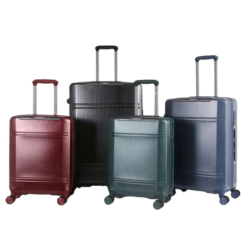 Customized Logo PC Hard Shell Trolley Outdoor Luggage Trunk Retro Men Travel Set