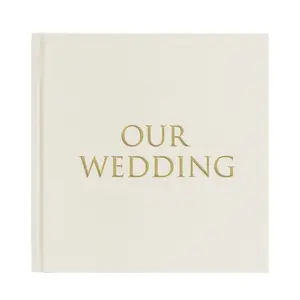 Wholesale Custom Luxury Hardcover Blank Page Wedding Memory Photo Guest Book For Wedding