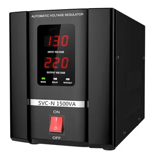 SVC voltage stabilizer 1500VA single phase AC automatic voltage regulation for home.