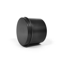 65*50mm 120ml Black Metal Aluminium Glas für Kerze Kosmetik Tee Geschenk Lotion Haar Friseur Gel Wachs Weichspüler Behälter