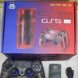 Gs5mini trò chơi di động dính được xây dựng trong PSP/PS1 giả lập không dây 2.4Ghz 64GB Bộ nhớ 20,000-30,000 trò chơi biến TV chơi game giao diện điều khiển 4k - Product Image 1