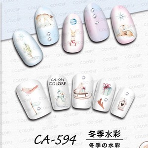 Nouvel arrivage d'autocollants d'art d'ongle de lapin pingouin 3D autocollants d'ongle de papillon de logo personnalisé <span class=keywords><strong>pour</strong></span> la presse sur des ongles - Product Image 3