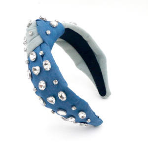 Bandeau de fête à paillettes inspiré des créateurs de mode de rêve Bandeau de luxe à paillettes en diamant strass - Product Image 3